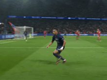 Réaction de joie sur le terrain